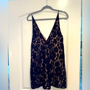 Black Lace Mini Dress